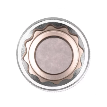 Головка торцевая 19 мм двенадцатигранная CrV под квадрат 1/2 хромированная Stels 13665 купить в Губкинске