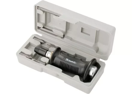 Отвертка ударно-поворотная 1/2", набор бит, 6 шт., черная ручка ПРОФИ, в пласт. боксе MATRIX 11561 купить в Губкинске