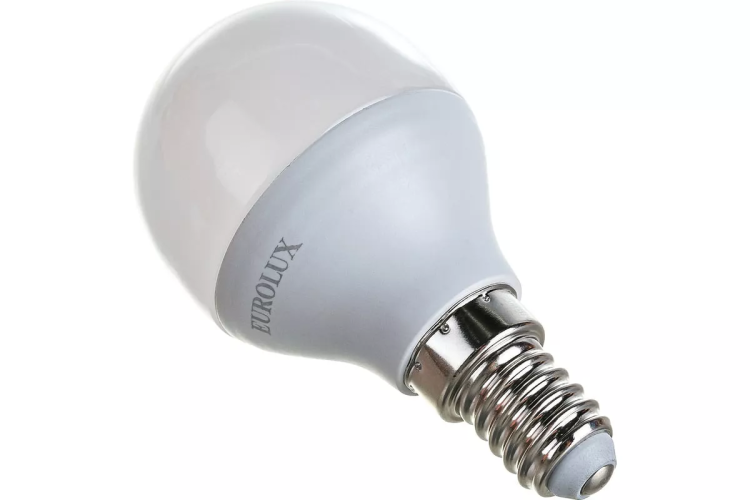 Лампа светодиодная EUROLUX LL-E-G45-7W-230-4K-E14 76/2/6 купить в Губкинске