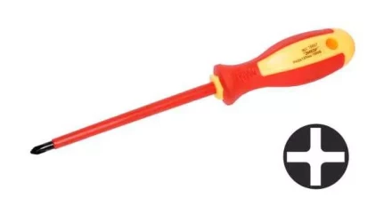 Отвертка диэл.крестовая PH№2х150мм,1000В,1/10/120 19698 купить в Губкинске