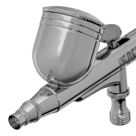 Аэрограф с верхним бачком AB1, 0.2/0.3/0.5 мм, 7 мл, 9 л/мин Denzel 57313 купить в Губкинске