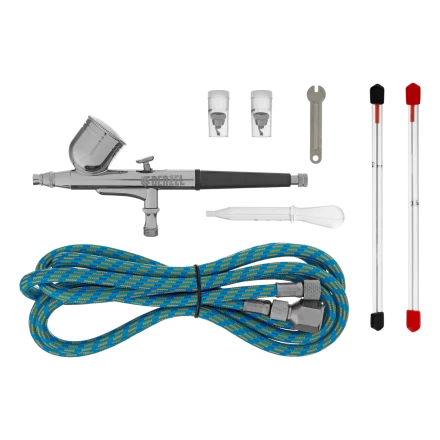 Аэрограф с верхним бачком AB1, 0.2/0.3/0.5 мм, 7 мл, 9 л/мин Denzel 57313 купить в Губкинске