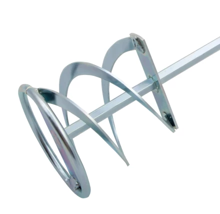 Миксер для красок и штукатурных смесей Denzel, 80 х 400 мм, оцинкованный, шестигранный хвостовик 8 мм, 848447 купить в Губкинске