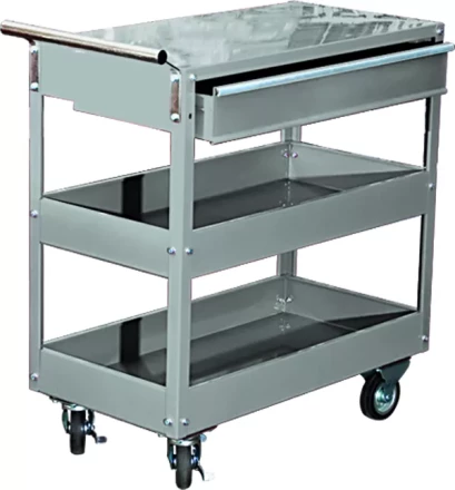 Тележка инструментальная 737 х 383 х 668 мм 3-секционная с ящиком  MATRIX 567345 купить в Губкинске