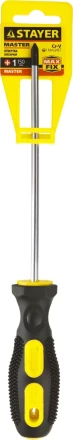Отвертка STAYER "MASTER", двухкомпонентная рукоятка, магнитный наконечник, PH1x150мм 2510-1-15_z01 купить в Губкинске