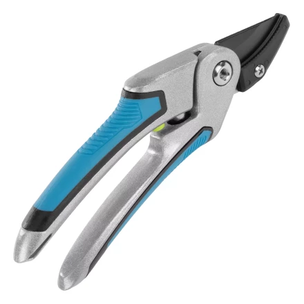 Секатор с наковальней Palisad, 215 мм, регулировка захвата, трехкомпонентные рукоятки, LUXE, 60461 купить в Губкинске