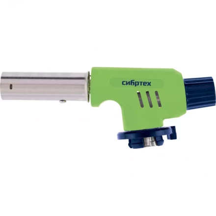 Горелка газовая на бутановый баллон регулятор уровня пламени пьезоподжиг Сибртех 91420 купить в Губкинске