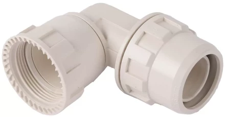 Переходник ЗУБР &quot;ШиреФит&quot; угловой 90° &quot;накидная гайка - штуцер с гайкой&quot;, 20мм 51482-20 купить в Губкинске