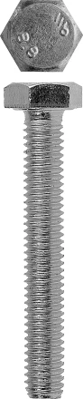 Болт ЗУБР с шестигранной головкой, DIN 933, класс прочности 8.8, оцинкованный, M10x16 мм, ТФ6, 6 шт. 4-303076-10-016 купить в Губкинске