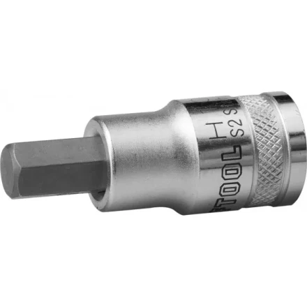 Торцовая бита-головка KRAFTOOL &quot;INDUSTRIE QUALITAT&quot;, материал S2, HEX, сатинированная, 1/2&quot;, H10 27908-10_z01 купить в Губкинске