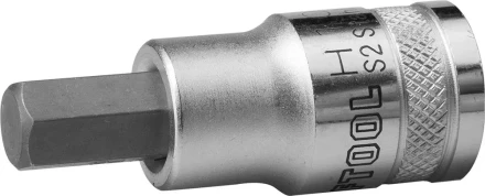 Торцовая бита-головка KRAFTOOL &quot;INDUSTRIE QUALITAT&quot;, материал S2, HEX, сатинированная, 1/2&quot;, H10 27908-10_z01 купить в Губкинске