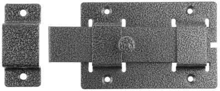 Задвижка накладная&quot;ЗД-02&quot;для дверей усиленная, порошковое покрытие, цвет серебро, плоский засов 30х135х7мм, 75х115мм 37776-2 купить в Губкинске