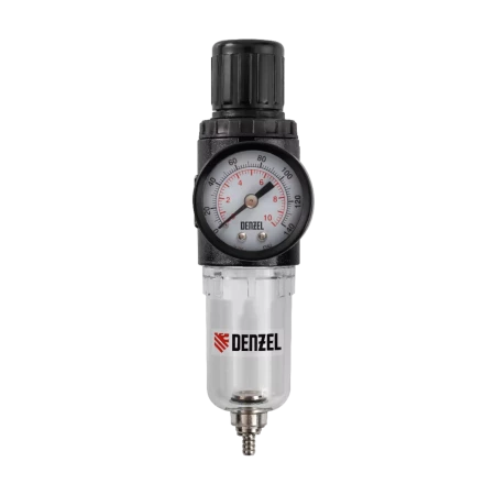 Фильтр-регулятор Denzel FR1500, 10 бар, 1500 л/мин, 1/4&quot;, 57459 купить в Губкинске