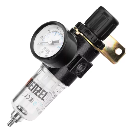 Фильтр-регулятор Denzel FR1500, 10 бар, 1500 л/мин, 1/4&quot;, 57459 купить в Губкинске
