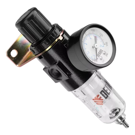 Фильтр-регулятор Denzel FR1500, 10 бар, 1500 л/мин, 1/4&quot;, 57459 купить в Губкинске