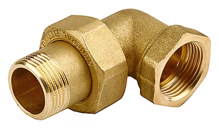 Соединитель GENERAL FITTINGS угловой с накидной гайкой, латунь, г/ш, 3/4" 51035-G/S-3/4 купить в Губкинске