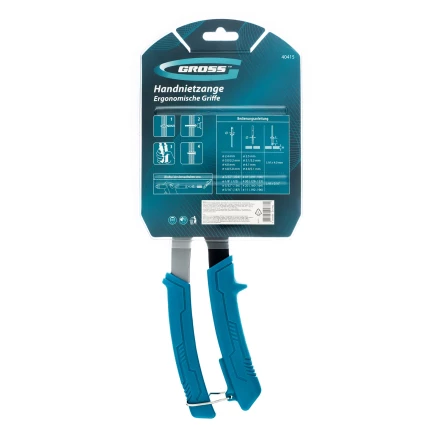 Заклепочник ручной Gross 40415, 260 мм, заклепки 2,4-3,2-4,0-4,8 мм купить в Губкинске