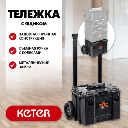 Тележка на колесах "GEAR CART", 22", KETER 38370 купить в Губкинске