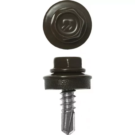 Саморезы ЗУБР окраш., RAL 8028 земел.-коричн., для крепл. кров. матер. к металл. констр., 5.5x25мм, 420шт 4-300315-55-025-8028 купить в Губкинске