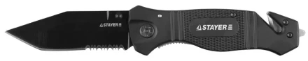 Нож STAYER &quot;PROFI&quot; складной, металлическая рукоятка, стеколобой, дополнительный резак,лезвие 85мм 47622 купить в Губкинске
