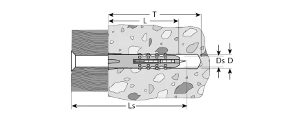 Дюбели распорные с саморезами пакет серия МАСТЕР купить в Губкинске