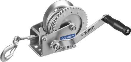 Лебедка ручная барабанная ЗУБР &quot;ПРОФЕССИОНАЛ&quot;, тяговая, тросовая, 0,5т, 8м 43113-0.5_z01 купить в Губкинске