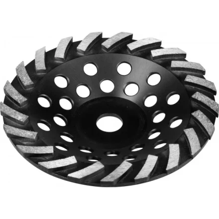 Чашка ЗУБР ТУРБО алмазная сегментная, высота 22,2мм, 180мм 33370-180 купить в Губкинске