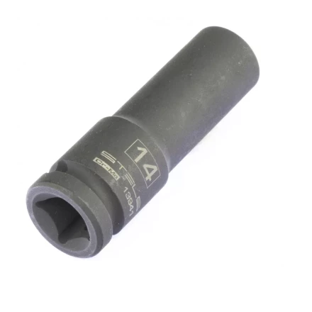 Головка ударная удлиненная шестигранная 14 мм 1/2&quot; CrMo Stels 13941 купить в Губкинске