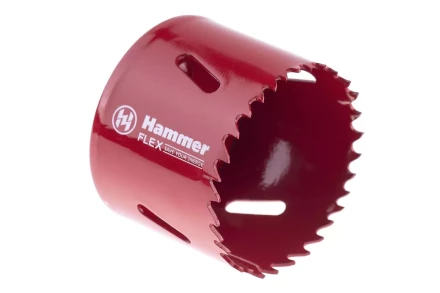 Коронка биметаллическая HAMMER Ф57х38мм 5/8" BiMETALL (224-011) купить в Губкинске