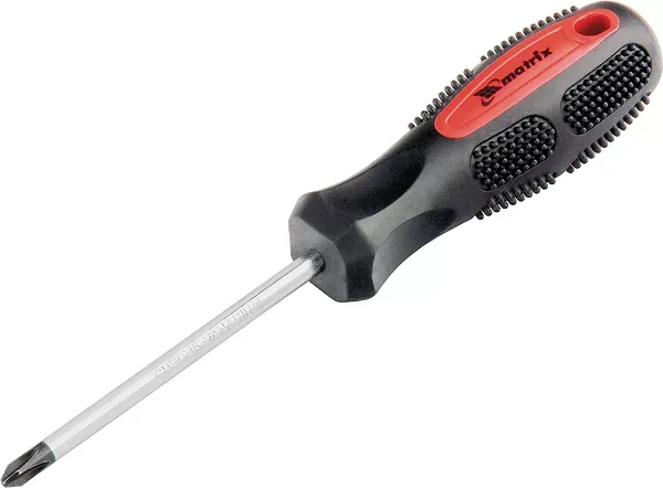 Отвертка Anti-Slip Ph2 х 150 мм CrV двухкомп. рукоятка MATRIX 12250 купить в Губкинске