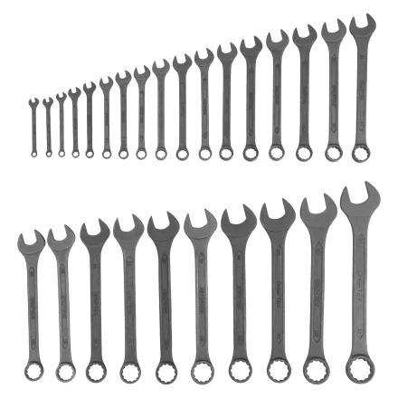 Набор ключей комбинированных Сибртех 15481, 5,5 - 32 мм, 27 шт., CrV, фосфатированные, ГОСТ 16983 купить в Губкинске