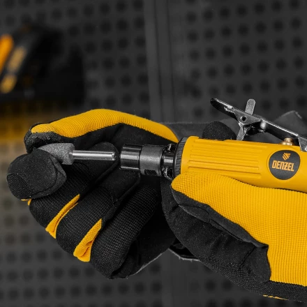 Пневмошлифмашина прямая Denzel 57464 PGS25000, 25000 об/мин, 10 шлиф. камней, цанга - 3, 6 мм, 113 л/мин купить в Губкинске