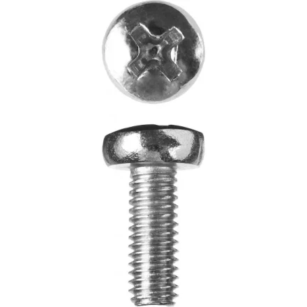 Винт ЗУБР &quot;МАСТЕР&quot; DIN 7985, класс прочности 4.8, оцинкованный, M6x16мм, 5кг 303150-06-016 купить в Губкинске
