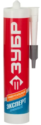 Герметик силиконовый ЗУБР &quot;ЭКСПЕРТ&quot; прозрачный, универсальный, 280мл 41233-2 купить в Губкинске