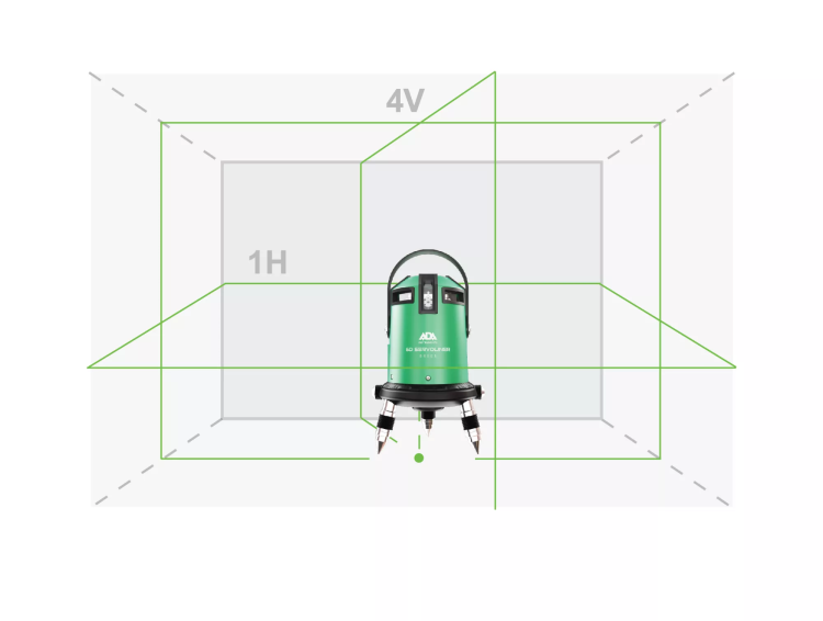 Построитель лазерных плоскостей  лазерный уровень ADA 6D Servoliner GREEN ADA купить в Губкинске