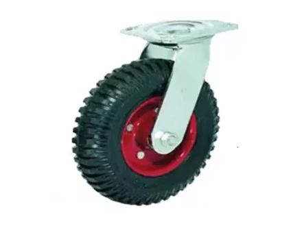 Колесо литое резиновое 160 мм PS160 с протектором и кронштейном 1031467 купить в Губкинске