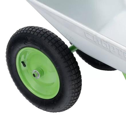 Тачка садовая Сибртех 689135, 2-х колесная, грузоподъемность 120 кг, объем 65 л купить в Губкинске