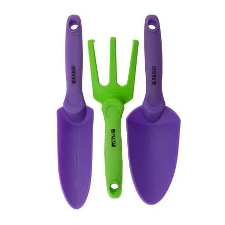 Набор садового инструмента Palisad 630218, пластиковый, гелевые рукоятки, 3 предмета, Nylon Soft купить в Губкинске