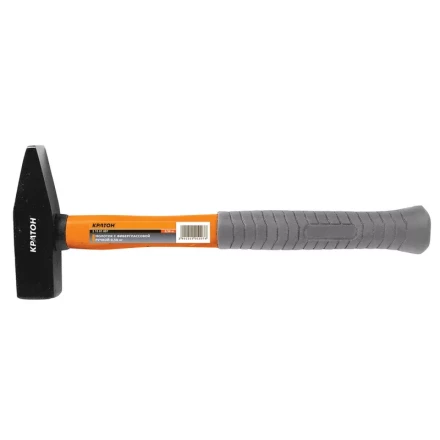 Молоток с фиберглассовой обрезиненной рукояткой  0,40кг   Кратон 2 15 01 006 купить в Губкинске