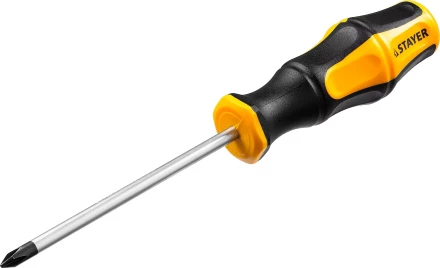 Отвертка STAYER &quot;MASTER&quot; &quot;HERCULES&quot;, Сr-V, противоскользящая рукоятка, PH1x100мм 25052-1-10_z02 купить в Губкинске