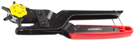 Дырокол STAYER &quot;PROFESSIONAL&quot; револьверный для кожи, усиленный, 6-в-1, 2-4,5мм 22943_z01 купить в Губкинске