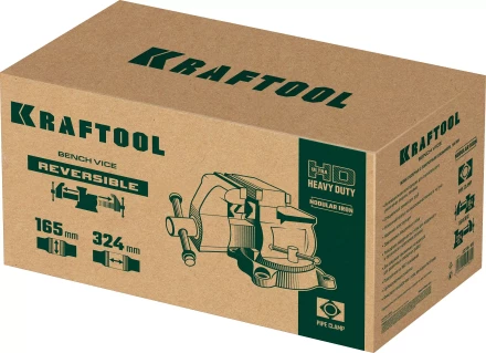 Тиски KRAFTOOL Reversible слесарные 32705-165 купить в Губкинске