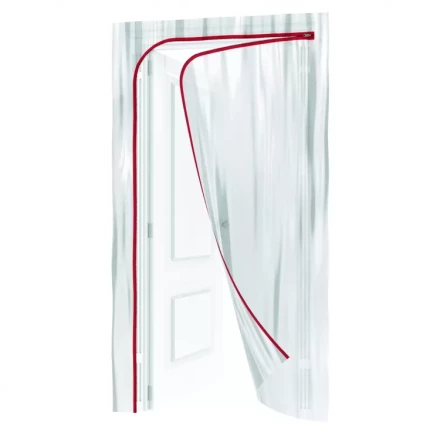 Пленочная дверь на молнии типа L 220x120cm с малярной лентой 2,5смх10м Matrix 88758 купить в Губкинске