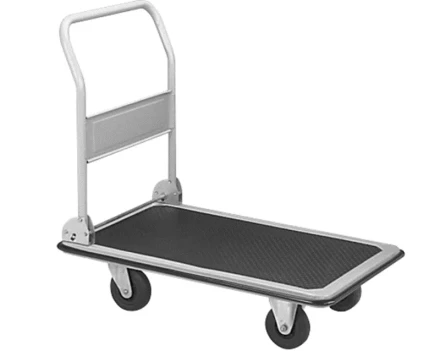 Тележка платформенная 950 кг TOR PH950 (1100х780) со складной ручкой (пластиковые колеса 150 мм) 1024686 купить в Губкинске
