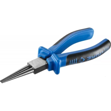 Круглогубцы ЗУБР, особостойкое спец. покрытие Н12Х1 (никель/хром), двухкомпонентные рукоятки, 160мм 2201-8-16_z01 купить в Губкинске