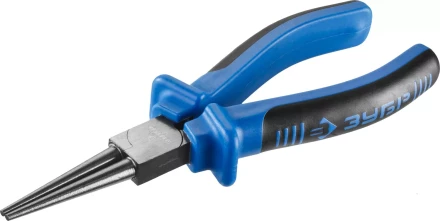 Круглогубцы ЗУБР, особостойкое спец. покрытие Н12Х1 (никель/хром), двухкомпонентные рукоятки, 160мм 2201-8-16_z01 купить в Губкинске