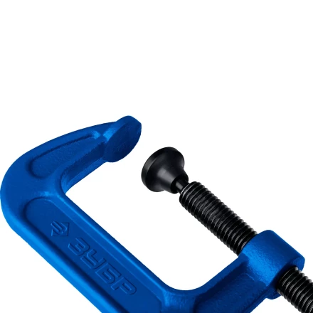 ЗУБР ПCС-50, 50 мм, чугунная струбцина тип С (G-образная), Профессионал (32245-050) купить в Губкинске