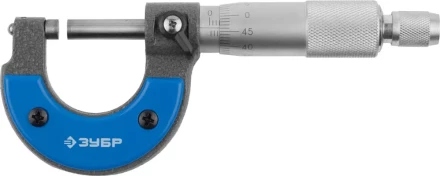 Микрометр ЗУБР &quot;ЭКСПЕРТ&quot; гладкий механический, МК 25, диапозон 0-25мм, шаг измерения 0,01мм 34480-25_z01 купить в Губкинске