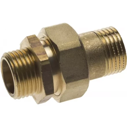 Соединитель GENERAL FITTINGS прямой с накидной гайкой, латунь, ш/ш, 1/2&quot; 51037-S/S-1/2 купить в Губкинске