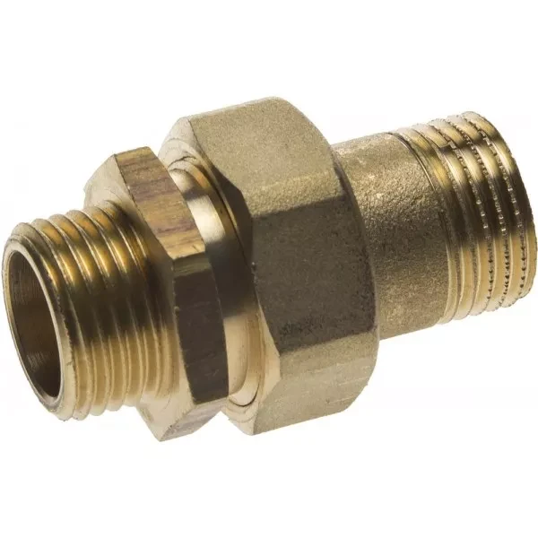 Соединитель GENERAL FITTINGS прямой с накидной гайкой, латунь, ш/ш, 1/2" 51037-S/S-1/2 купить в Губкинске